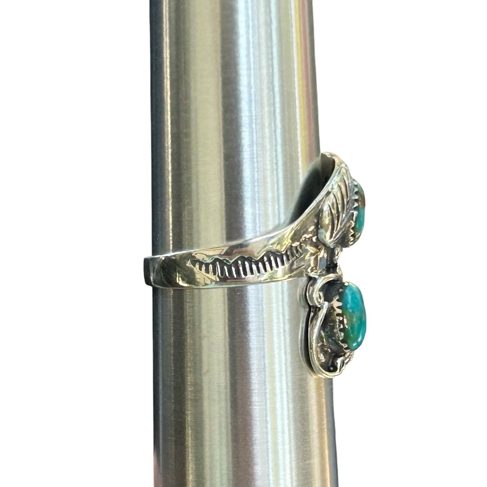 matrix turquoise ring Sterling Silver 925 Size 8.5 - Picture 6 of 8
